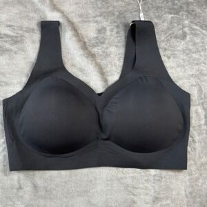 Soft Intention Black Seamless Wireless Bra Plus Size 3XL NWT Comfort Bralette